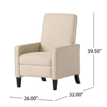 Load image into Gallery viewer, Minimalist Design Fabric Push Back Chair
