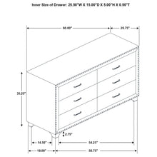 Load image into Gallery viewer, Kennedy - 6 Drawer Dresser
