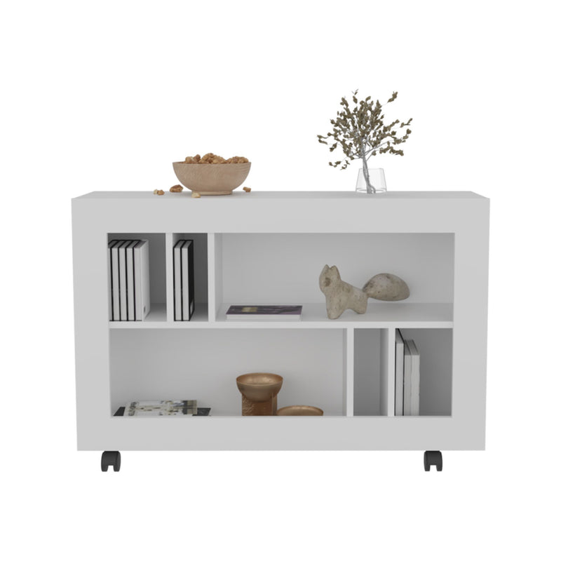 Two Tier Bookcase - White