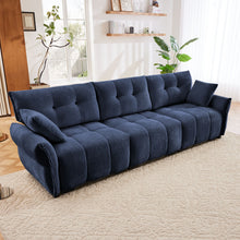 Load image into Gallery viewer, Modern Sofa &amp; Pillows, Textured Cover, High Rebound Cushions
