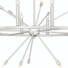 Load image into Gallery viewer, Candle Style Multi Light Metal Dimmable Chandelier - Silver
