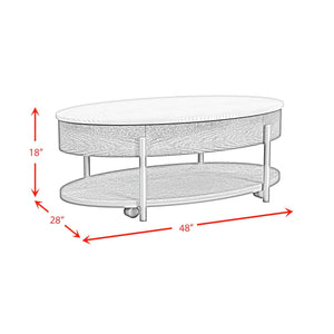 Nica - 2 Piece Occasional Table Set - White / Dark Espresso