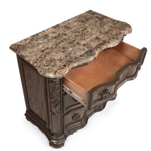 Load image into Gallery viewer, Nightstand, 3 Drawers - Brown / Coffee
