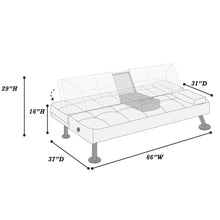 Load image into Gallery viewer, Adjustable Sofa With Fold Down Table And Cup Holders
