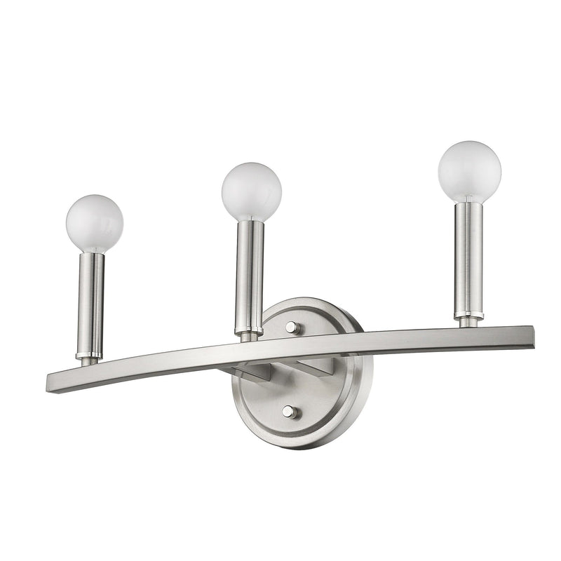 Three Light Wall Sconce - Silver