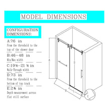 Load image into Gallery viewer, Frameless Single Sliding Shower Doors With Towel Rail &amp; Handle
