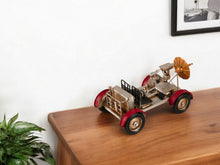 Load image into Gallery viewer, Hand Painted Model Car Tabletop Sculpture - Red / Silver
