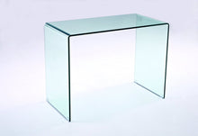 Load image into Gallery viewer, 43" Clear Glass Computer Desk
