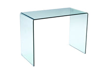 Load image into Gallery viewer, 43" Clear Glass Computer Desk
