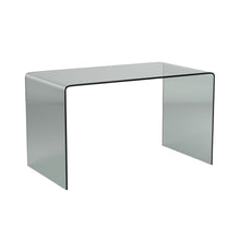 Load image into Gallery viewer, 50" Clear Glass Computer Desk

