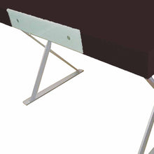 Load image into Gallery viewer, 48" Espresso and Silver Wood and Metal Computer Desk
