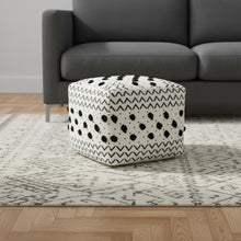 Load image into Gallery viewer, Ottoman Cotton - White / Black
