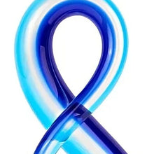 Load image into Gallery viewer, Murano Modern Abstract Tabletop Sculpture (386756) - Clear / Blue
