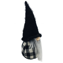Load image into Gallery viewer, Buffalo Check Groovy Gnome - Black / White
