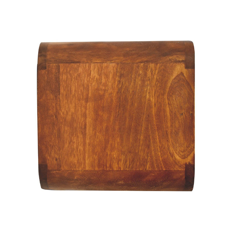 12" Solid Wood One Drawer Floating Nightstand - Chestnut