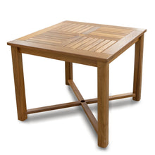 Load image into Gallery viewer, 36" Square Solid Wood Trestle Base Dining Table - Brown
