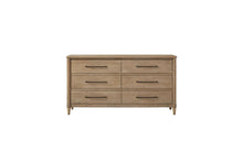 Load image into Gallery viewer, Panel Bedroom Set With 3 Drawer Nightstand, Casual Dresser, Cane Mirror, 3 Drawer Cane Front Chest And Bench
