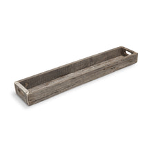 Load image into Gallery viewer, 36" Wood Indoor Outdoor Cracker Tray With Handles - Brown
