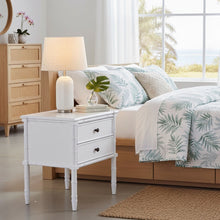 Load image into Gallery viewer, Emmett - 2 Drawer Nightstand With Carved Legs - White
