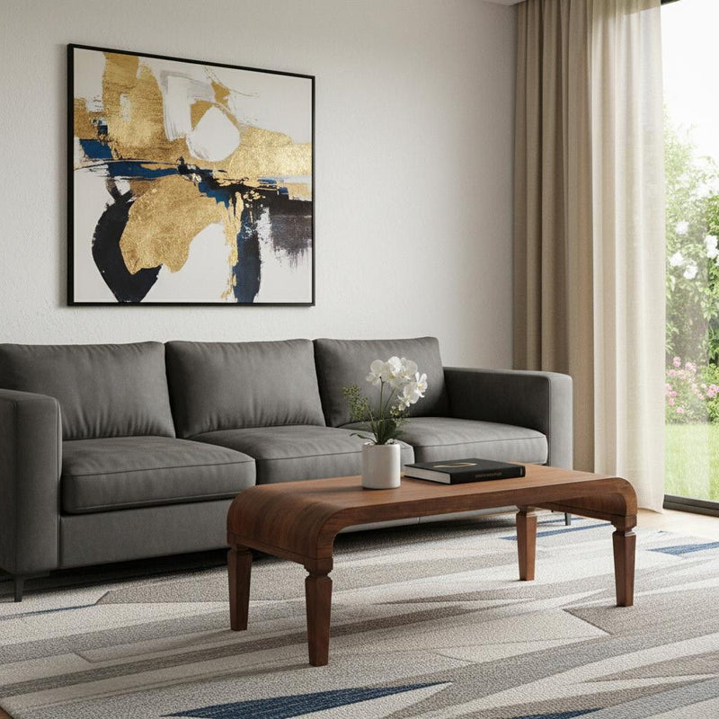 Solid Wood Solid Coffee Table (717412) - Brown