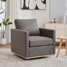 Load image into Gallery viewer, Modern Upholstered Square Swivel Accent Chair With 360 Degree Rotation
