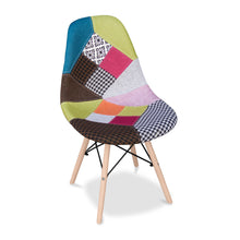 Load image into Gallery viewer, Upholstered Fabric Dining Side Chair - Brown / Green / Pink / Natural
