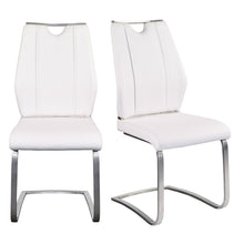 Load image into Gallery viewer, Upholstered Leather Dining Room Chairs (Set of 2) - White

