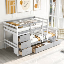 Load image into Gallery viewer, Loft Bunk Bed With Drawers And Ladder
