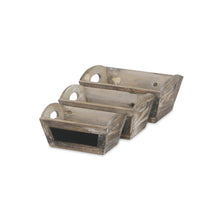 Load image into Gallery viewer, Rectangular Planter Boxes (Set of 3) - Brown
