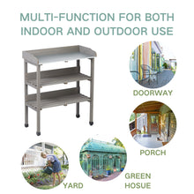 Load image into Gallery viewer, Outdoor Potting Table, 3 Tier Workbench
