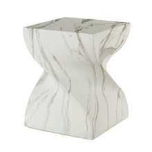 Load image into Gallery viewer, Outdoor End Table, Round Side Table For Patio And Garden - Marble
