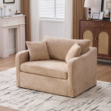 Load image into Gallery viewer, Farmhouse Accent Chair With 2 Bolster Pillows
