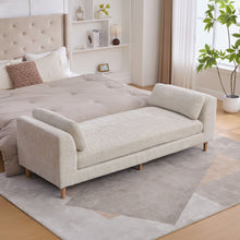 Load image into Gallery viewer, Modern Upholstered End Of Bed Bench With Armrests
