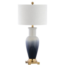 Load image into Gallery viewer, 32" Novelty Table Lamp With Drum Shade - White / Gold
