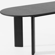 Load image into Gallery viewer, 78" Solid Wood Oval Dining Room Table - Black

