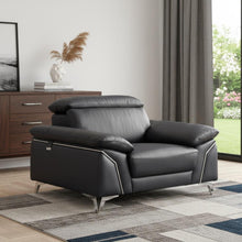 Load image into Gallery viewer, Genuine Italian Leather Chair - Navy Blue
