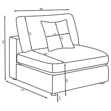 Load image into Gallery viewer, Duncan- Armless Chair With Removable Cushions
