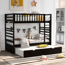 Load image into Gallery viewer, Orisfur. Twin Bunk Beds for Kids with Safety Rail and Movable Trundle bed
