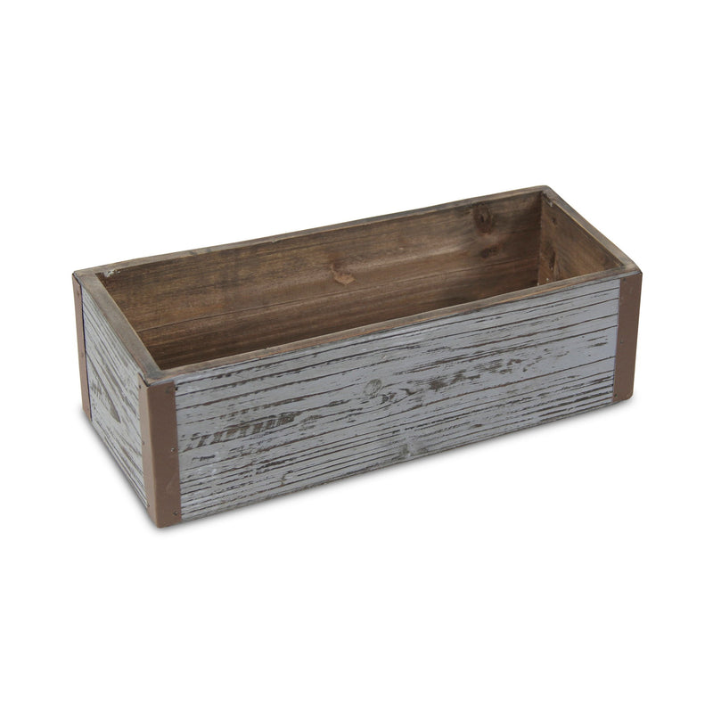 Rectangular Planter Box (638078) - Gray