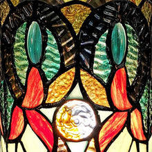 Load image into Gallery viewer, Mosaic Tile Stained Glass Accent Lamp - Beige And Orange
