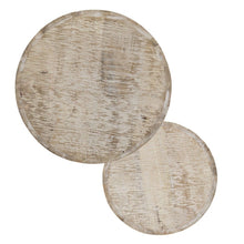 Load image into Gallery viewer, Solid Wood And Iron Round Nested Tables (Set of 2) - White

