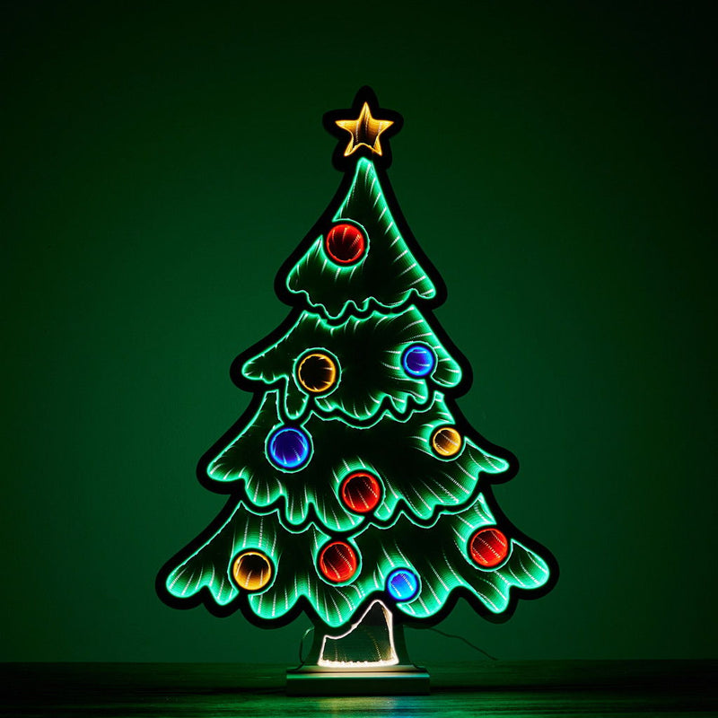 Trees Christmas Christmas Tree Tabletop Sculpture With LED - Green / Red / Yellow