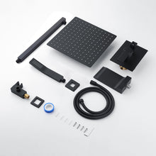Load image into Gallery viewer, Tub Shower Faucet Set With 12" Rain Shower Head And Handheld Spray Combo
