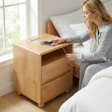 Load image into Gallery viewer, Nightstand With 2 Drawers And Shelves
