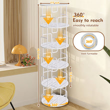 Load image into Gallery viewer, Rotating Bookshelf Tower 5 Tier Spinning 360 Degree Revolving Storage Shelf
