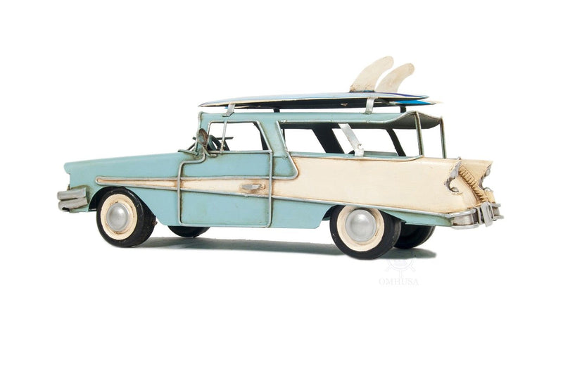 Metal Hand Painted Model Car - Blue