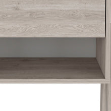 Load image into Gallery viewer, 22" Light Wood One Drawer Nightstand - Gray
