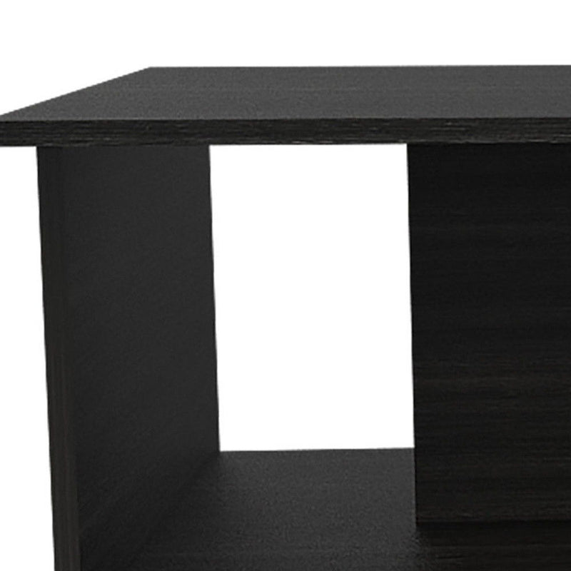 Manufactured Wood Rectangular Coffee Table - Black