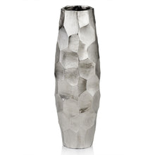 Load image into Gallery viewer, Faceted Geometric Cylinder Table Vase - Silver
