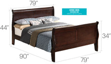 Load image into Gallery viewer, Louis Phillipe - Panel Sleigh Bed
